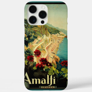 Amalfi Italienische Küste, Vintage Travel Poster I iPhone 16 Pro Max Hülle