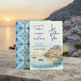 Amalfi-Küste Amore | La Dolce Vita Sonnenuntergang Einladung