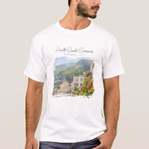 Amalfi-Küste Aquarell Romantisches Reiseandenken