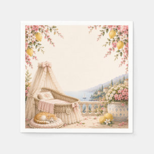 Amalfi-Küste Baby Shower Mittelmeer Küste Serviette