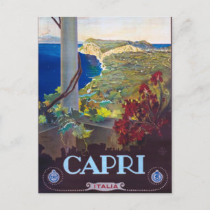 Amalfi-Küste Capri Italien Europa Vintage Reise Postkarte