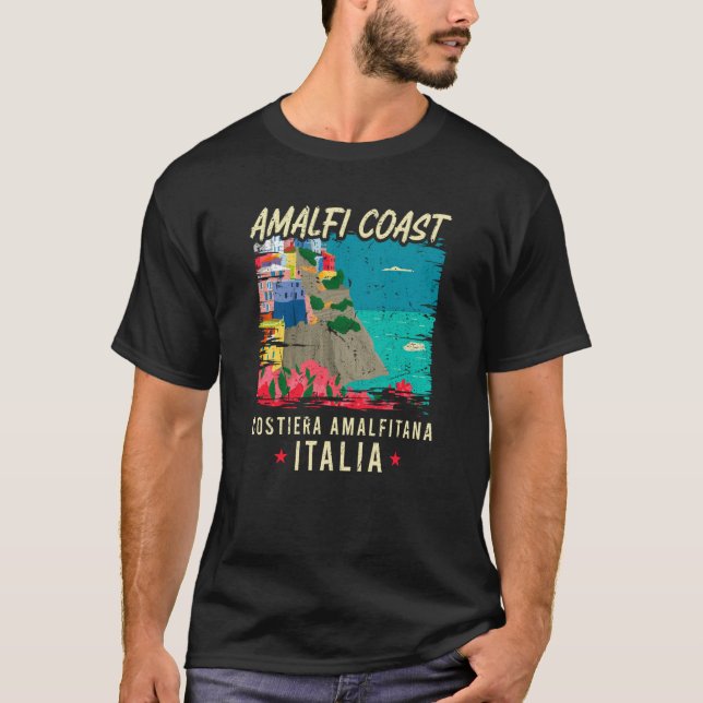 Amalfi Küste Costiera Amalfitana Italia Italien Va T-Shirt (Vorderseite)