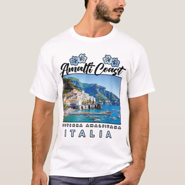 Amalfi Küste Costiera Amalfitana Reisen Italien T-Shirt (Vorderseite)