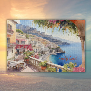 Amalfi Küste Italien Aquarellbilder   Puzzle