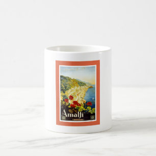 Amalfi Küste, Italien Jahrgang Reisewerbung Tasse