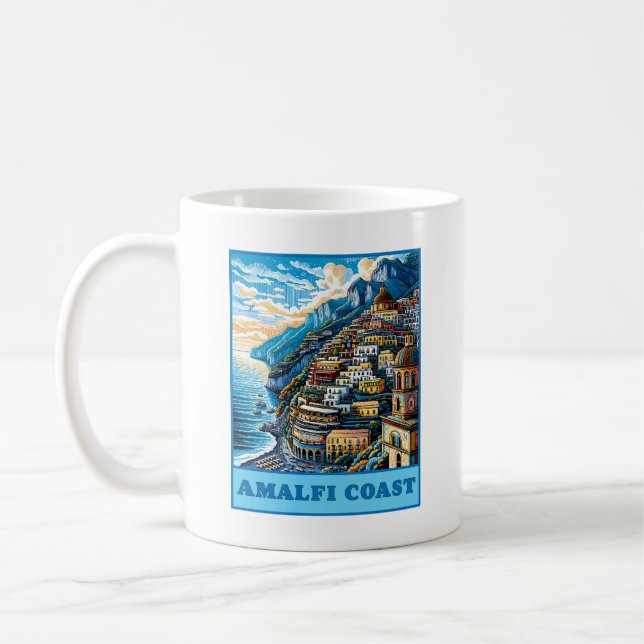 Amalfi Küste Italien Kaffeetasse (Links)