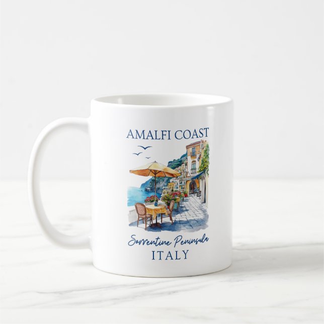 Amalfi Küste Italien Landschaftlich Sommer Kaffeetasse (Links)