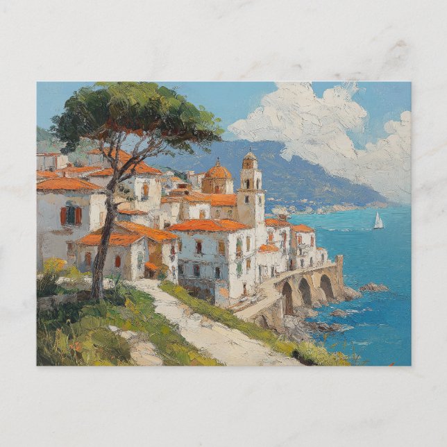 Amalfi Küste Italien Postkarte (Vorderseite)