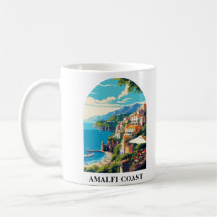 Amalfi-Küste Italien Reise Retro Kaffeetasse