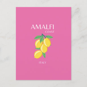 Amalfi Küste, Italien, Reisemöglichkeiten, Rosa, P Feiertagspostkarte