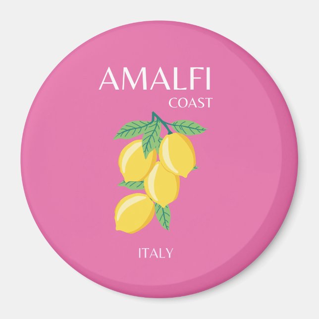 Amalfi Küste, Italien, Reisemöglichkeiten, Rosa, P Magnet (Vorne)