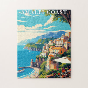 Amalfi-Küste Italien Retro-Reise Vintage-Stil Puzzle