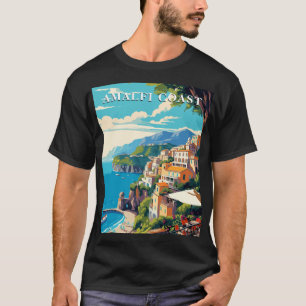 Amalfi-Küste Italien Retro-Reise Vintage-Stil T-Shirt