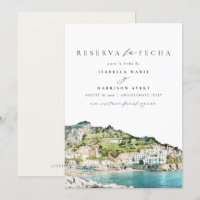 Amalfi Küste Italien Spanisch Save the Date