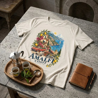 Amalfi-Küste Italien Vintage Italienischer Sommer Tri-Blend Shirt