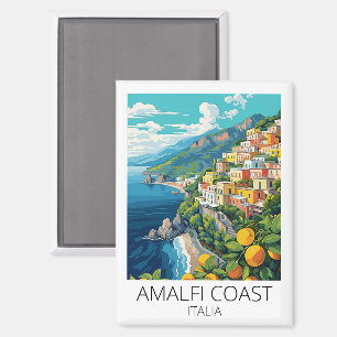 Amalfi Küste Italien Vintage Reise Magnet