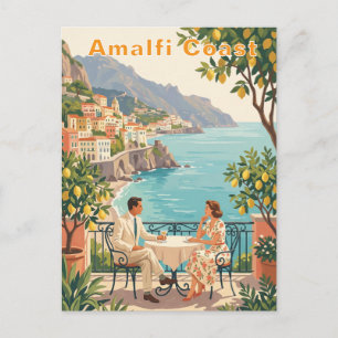 Amalfi-Küste Italien Vintage-Reise Romantik Postkarte