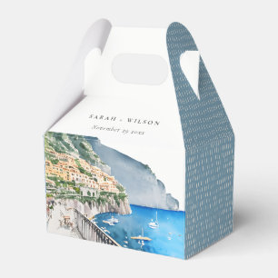 Amalfi Küste Italien Wasserfarbenwelt Hochzeit Geschenkschachtel