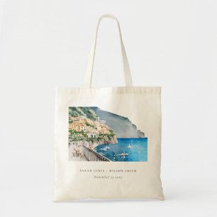 Amalfi Küste Italien Wasserfarbenwelt Hochzeit Tragetasche