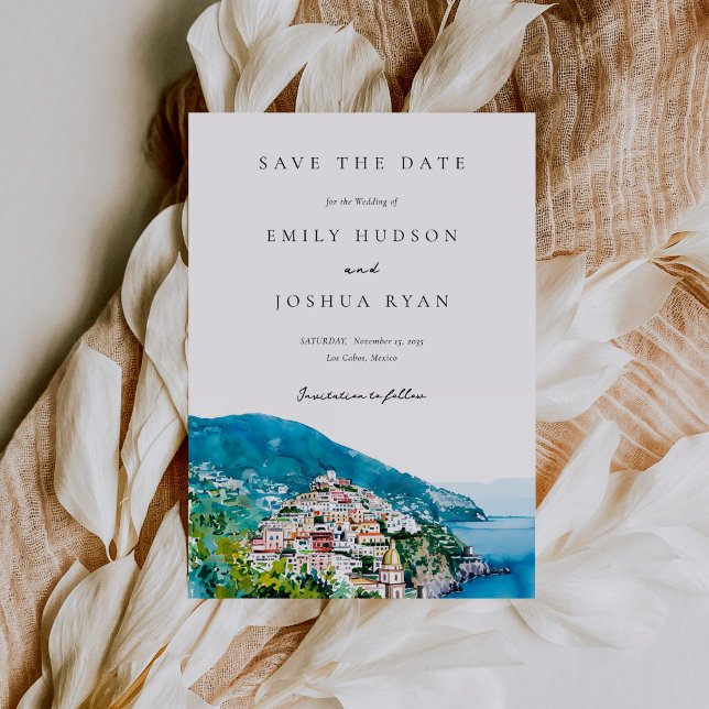 Amalfi Küste Italienische Hochzeit Save The Date (Von Creator hochgeladen)