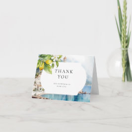 Amalfi Küste Italienischer Lemon Mittelmeer Dankeskarte