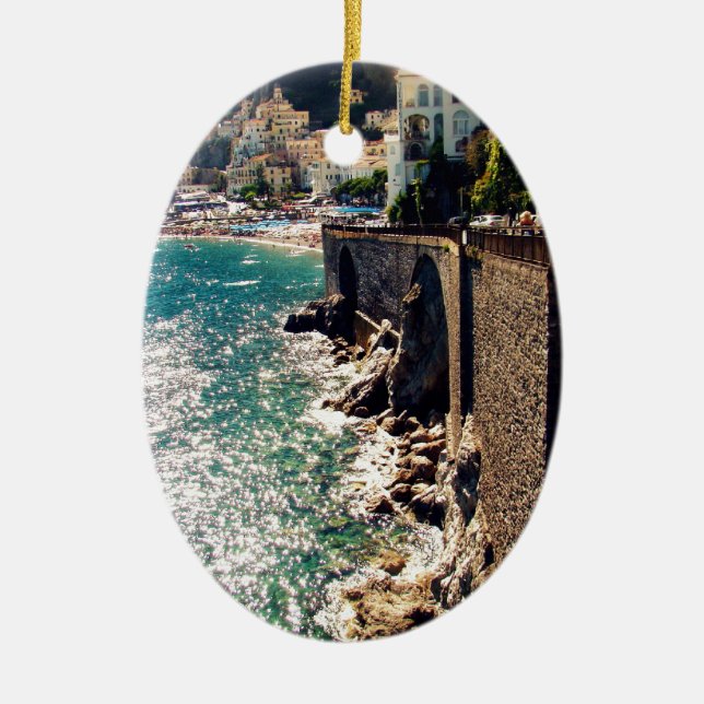 Amalfi-Küste Keramik Ornament (Vorne)
