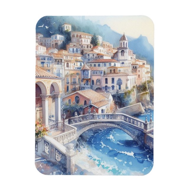 Amalfi Küste Magnet (Vertikal)