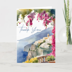 Amalfi-Küste Mittelmeer Italienische Babyparty Dankeskarte