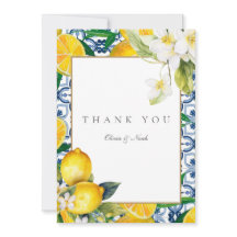 Amalfi Küste Mittelmeer Lemon Danke Karte