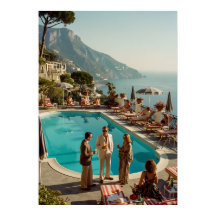 Amalfi-Küste Poolside-Paradies – Mittelmeer-Sommer