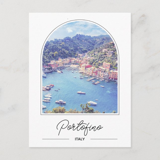 Amalfi Küste Portofino Italien Foto Postkarte (Vorderseite)