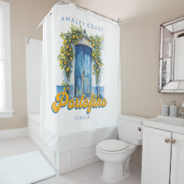 Amalfi Küste Portofino La Dolce Vita Italia Lemons Duschvorhang