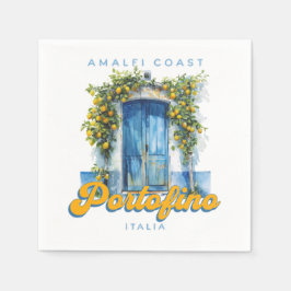 Amalfi Küste Portofino La Dolce Vita Italia Lemons Serviette