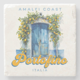 Amalfi Küste Portofino La Dolce Vita Italia Lemons Steinuntersetzer