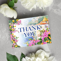 Amalfi Küste rosa Zitronen geklappt Danke Karte