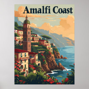 Amalfi Küste Vintag Poster