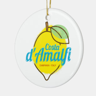 Amalfi-Küste Zitrone Italien Vintage Costa d'Amalf Keramik Ornament