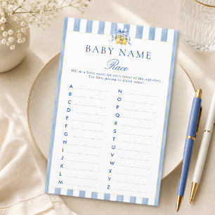 Amalfi-Küsten-Blau-Baby-Shower-Babynamen-Ratespiel
