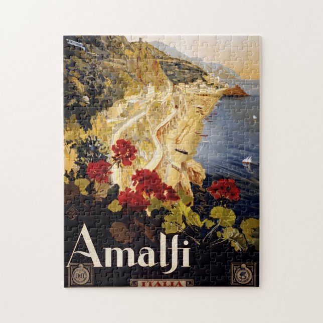 Amalfi-Küsten-Italien-Puzzlespiel Puzzle (Vertikal)