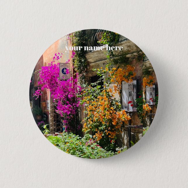 Amalfi-Küsten-Knopf Button (Vorderseite)