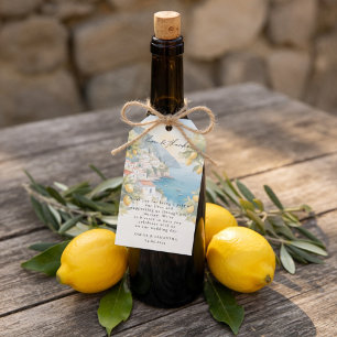 Amalfi-Küsten-Zitrone Hochzeitsgeschenk-Anhänger Geschenkanhänger