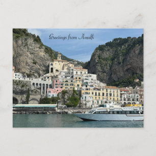 Amalfi Küstenstadt Italien Postkarte