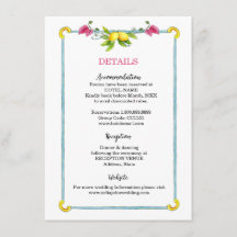 Amalfi Mediterrane Blumenzettel