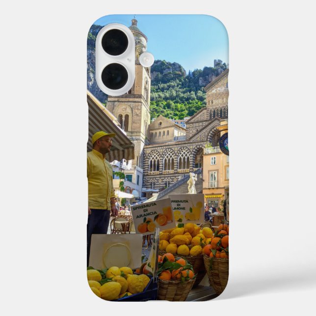 Amalfi Piazza Phone Case - Italienischer Charme in (Rückseite)
