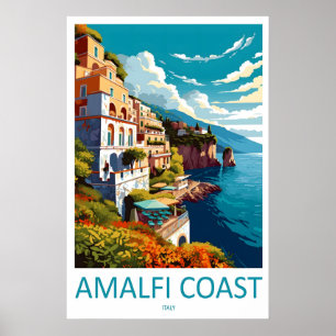 Amalfi-Plakat Reise Vintage-Ski-Park National Poster