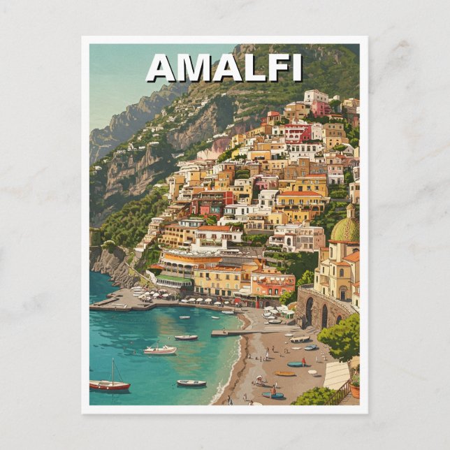 Amalfi Postkarte (Vorderseite)