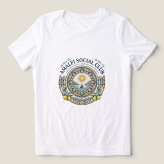 Amalfi Social Club Mittelmeer-Küstenflucht Tri-Blend Shirt