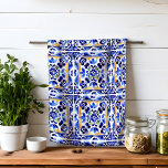 Amalfi Vietri Italienische blaue Fliesen Mittelmee Geschirrtuch<br><div class="desc">Amalfi Positano Vietri blau Majolica Fliesen Küchentücher,  mediterrane Themen blau weiß und gelb Kacheln Küchenwäsche Geschenke für ihre Wohngestaltung Geschenke</div>