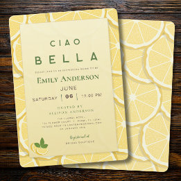 Amalfi-Zitrone-Brautjungfern-Einladung | Ciao Bell Einladung