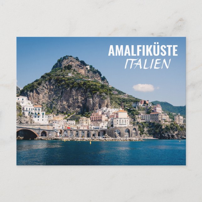 Amalfiküste-Italien Postkarte (Vorderseite)
